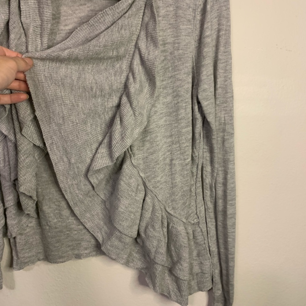 Rebecca Taylor Open Front Ruffle Cardigan - Picture 3 of 4